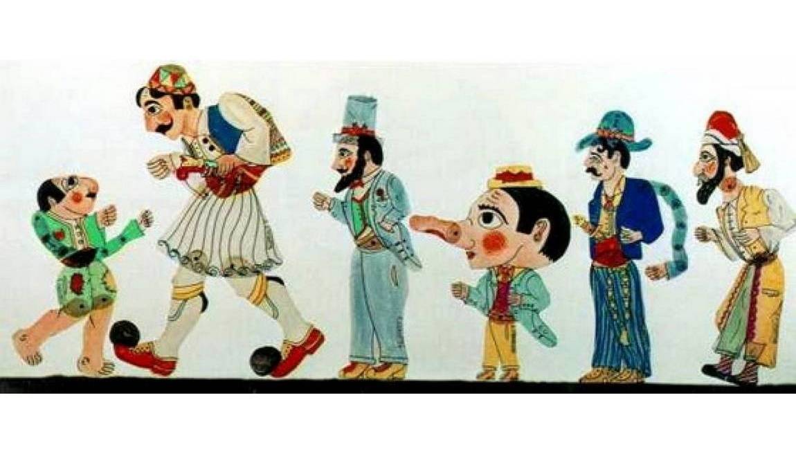 Фигурки греческого театра теней для детей из Афин