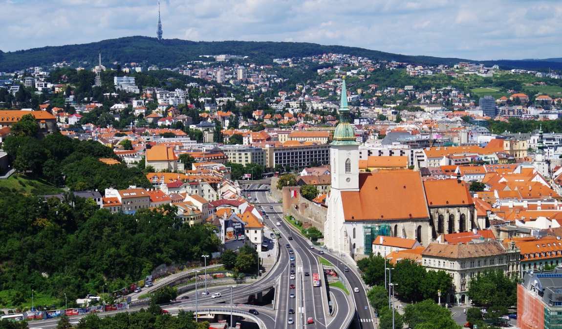 Столица чуда Европы Словакии Братислава