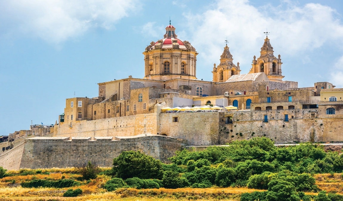 Город-крепость Мдина на Мальте
