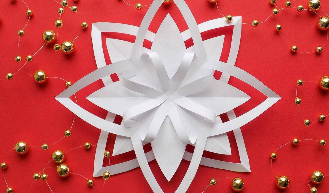Как сделать снежинку из бумаги на Новый год и Рождество