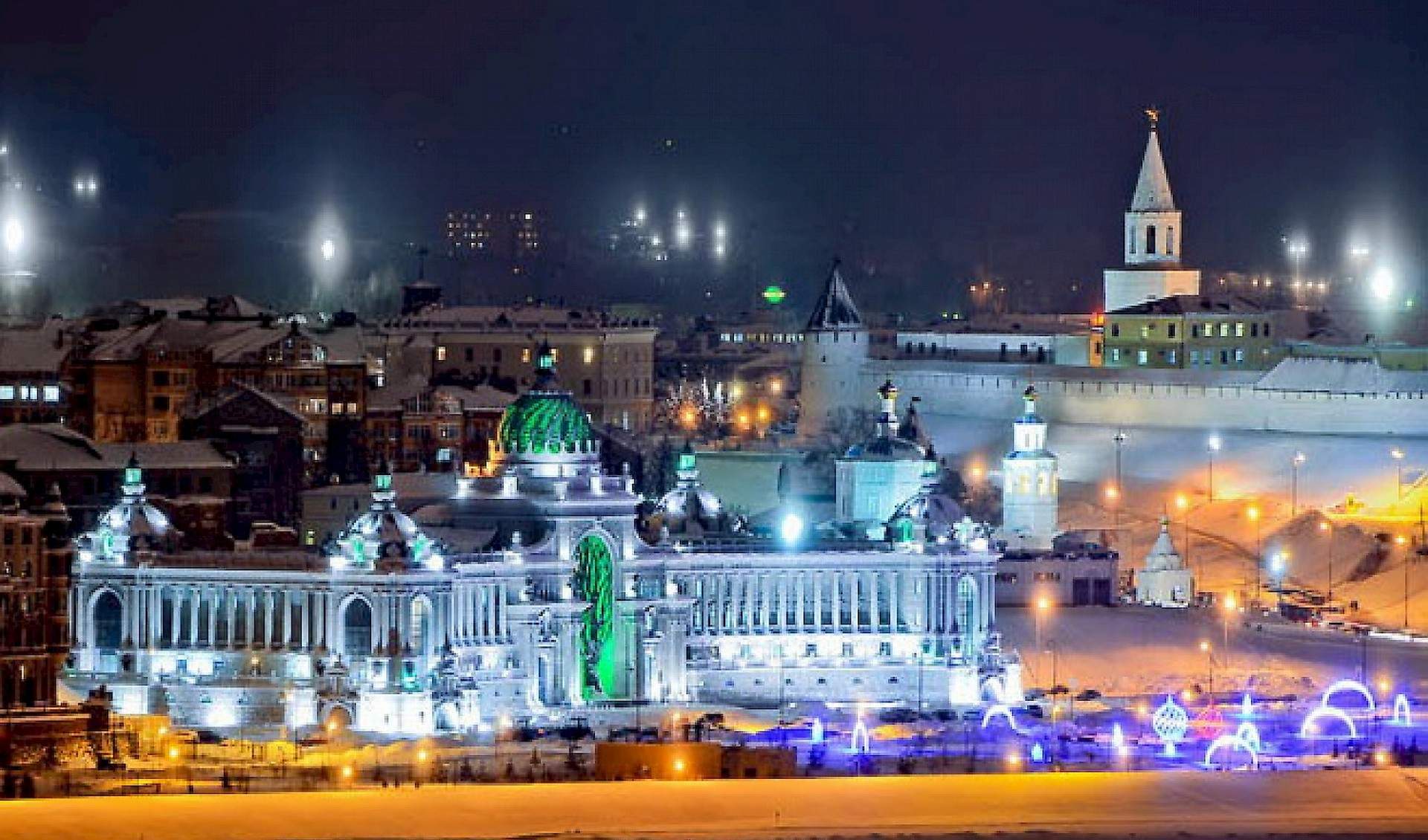 Зимняя ночная Казань 2021