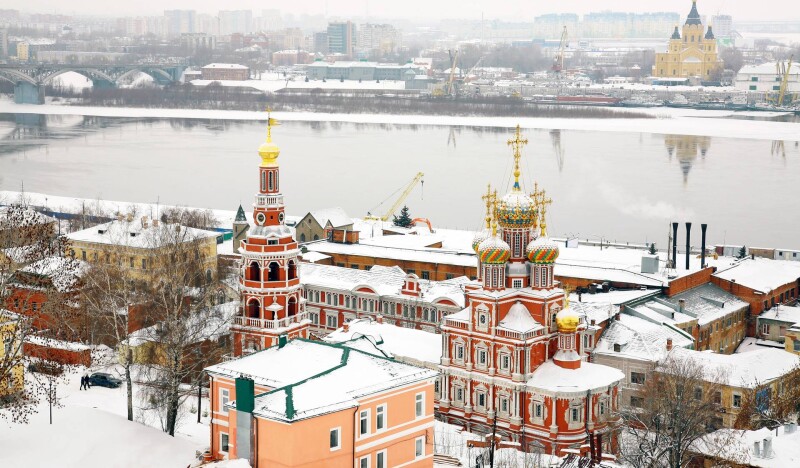 Нижний Новгород в феврале: снежное очарование города на Волге